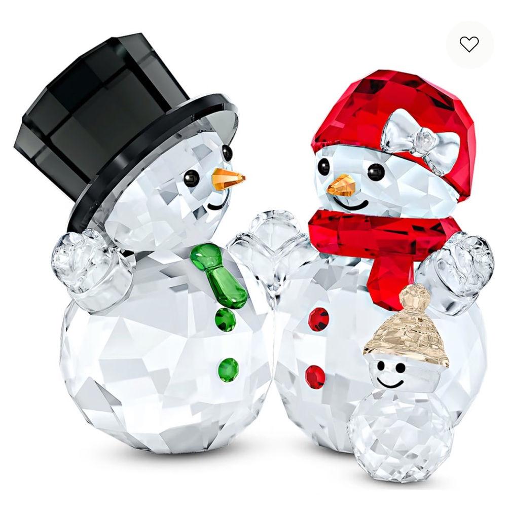 Swarovski snowman family